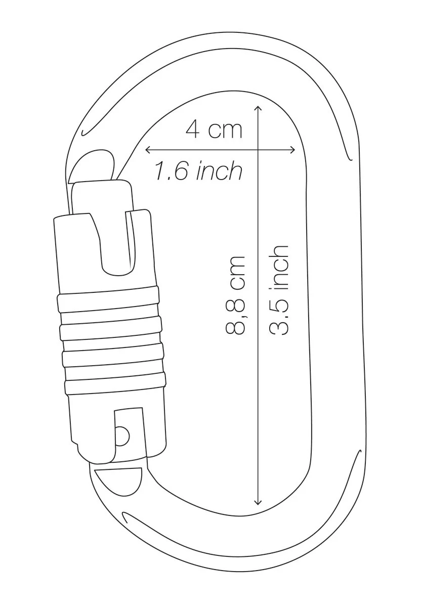 Oxan Steel Oval Carabiner - Image 5